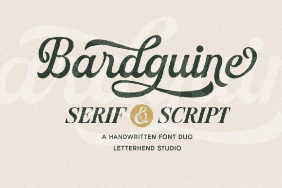 A Professional Look for Your Brand Starts With Bardguine Font