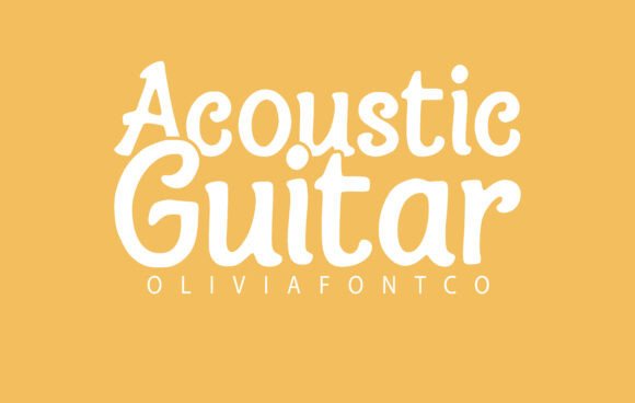 Acoustic Guitar: A Playful Font for Crafted Products