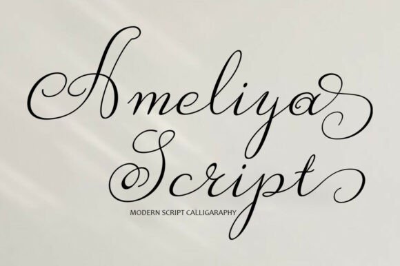 Ameliya Script: A Modern Font for Authentic Digital Design