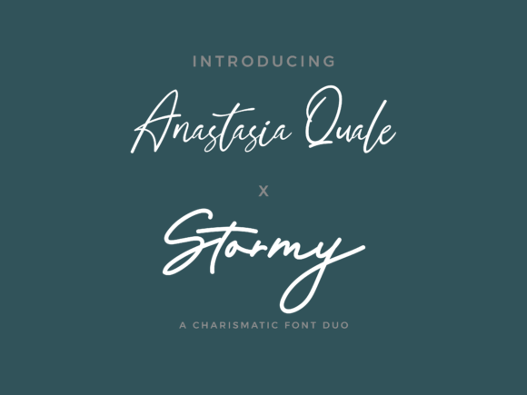 Anastasia Quale X Stormy Duo: A Campaign Designer's Font Review