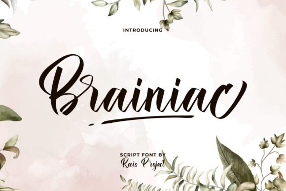 Brainiac: A Script Font for Elegant Editorial Design