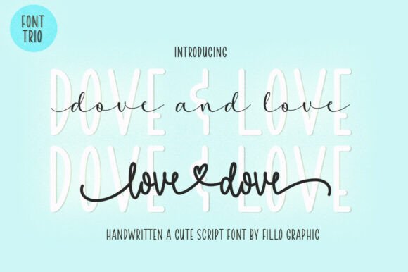 Crafting with the Dove and Love Font Collection