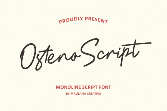 Discovering Osteno Script: A Font for Editorial Atmosphere