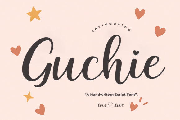 Guchie: A Modern Script Font for Editorial Sophistication
