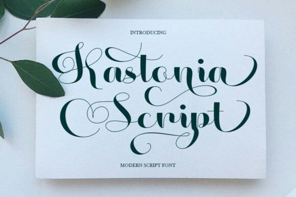 Kastonia Script: A Modern Font for Digital Elegance