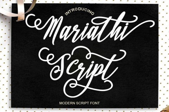Mariathi Script 1: A Modern Elegant Font for Digital Layouts