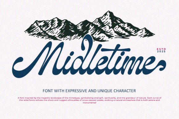 Midletime: A Script Font Designed for Modern Marketing