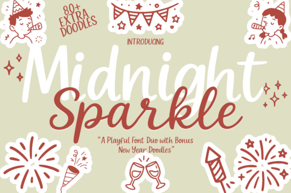 Midnight Sparkle Duo: The Font Set for Celebratory Branding