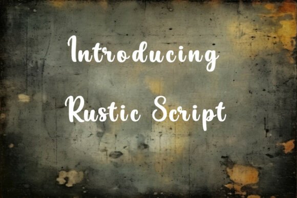 Rustic Script: The Authentic Typeface for Digital Creativity