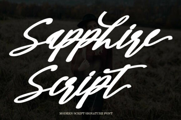 Sapphire Script: A Bold Script Font for Handmade Brands