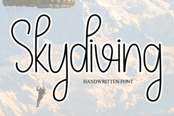 Skydiving: A Joyful Handwritten Font for Modern Branding