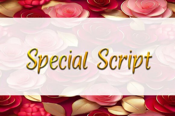 Special Script: An Editorial Font for Elegant Publications