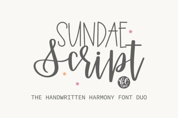 Sundae Script Duo: A Delightful Handwritten Font for Branding