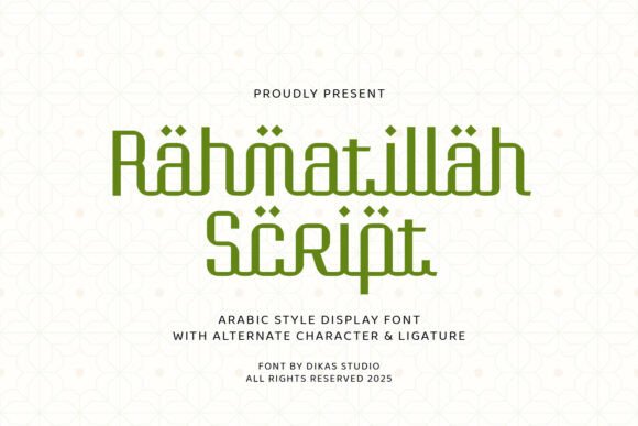 The Editorial Power of Rahmatillah Script: A Font for Modern Publication
