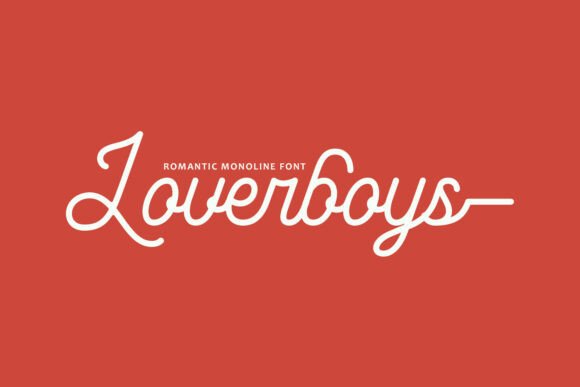 The Loverboys Typeface: Elegant Scripts for Creative Products