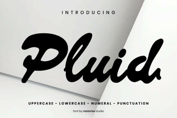 The Pluid Font: A Bold, Playful Script for Crafters