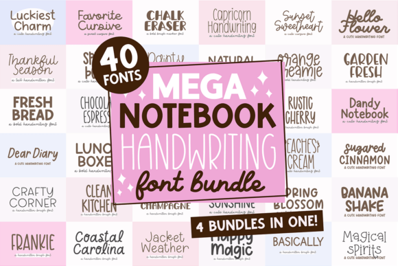 The Ultimate Marketing Font: Elevate Campaigns with Mega Notebook Handwriting Bundle
