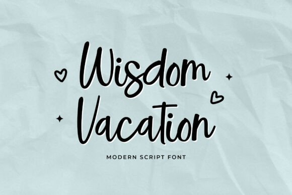 Wisdom Vacation: The Script Font That Makes Reading a Pleasure